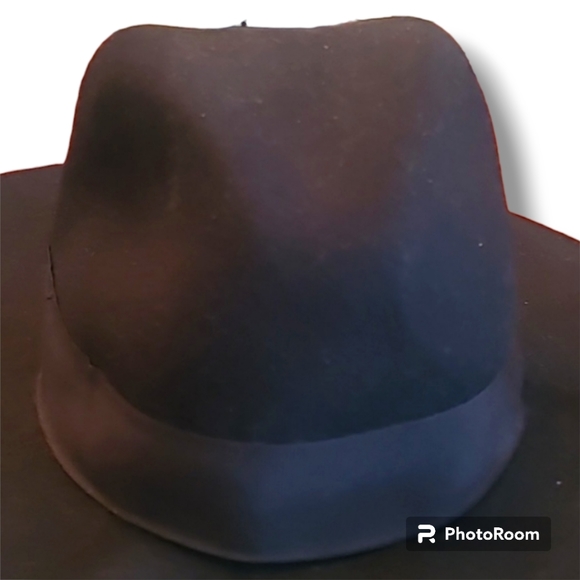 H&M Black Boho Bohemian Coastal Cowgirl Wool Hat - Picture 3 of 5